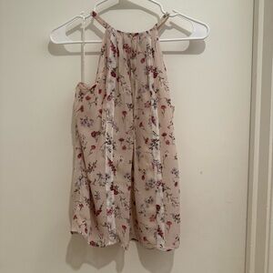 Joie Floral Silk Halter Top